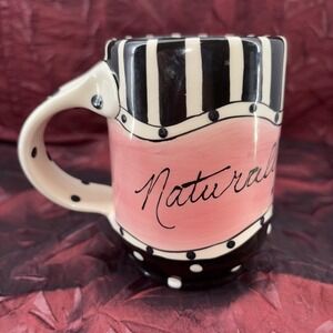 SWAK Naturally Sassy Art Mug Lynda Corneille 2004 Character Collection 4.5" EUC